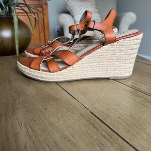 Rock & Candy Orange Wedge Sandals